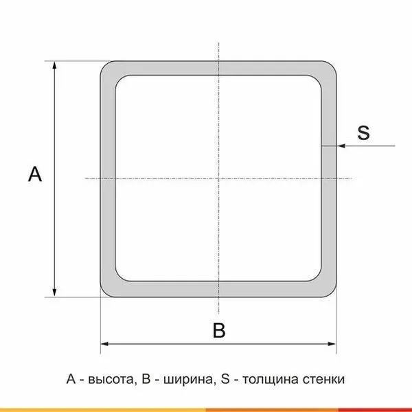 Труба профильная 80х60х4 Ст3пс ГОСТ 30245-2003 - 4